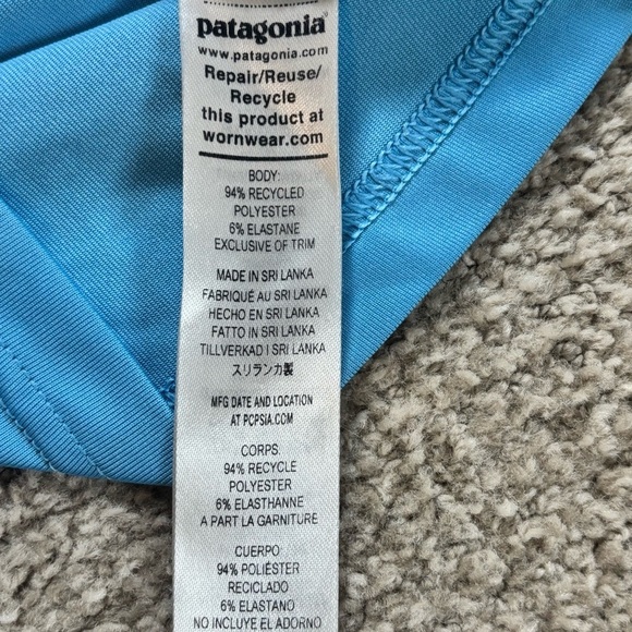 Patagonia Kids Blue Capilene Silkweight T-Shirt - size S - Picture 4 of 6